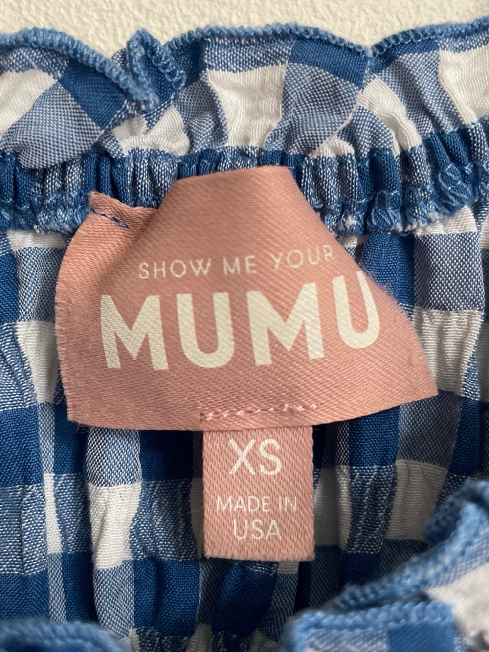 Show Me Your MuMu Esme Gingham Puff Sleeve Mini Dress - Picture 3 of 6